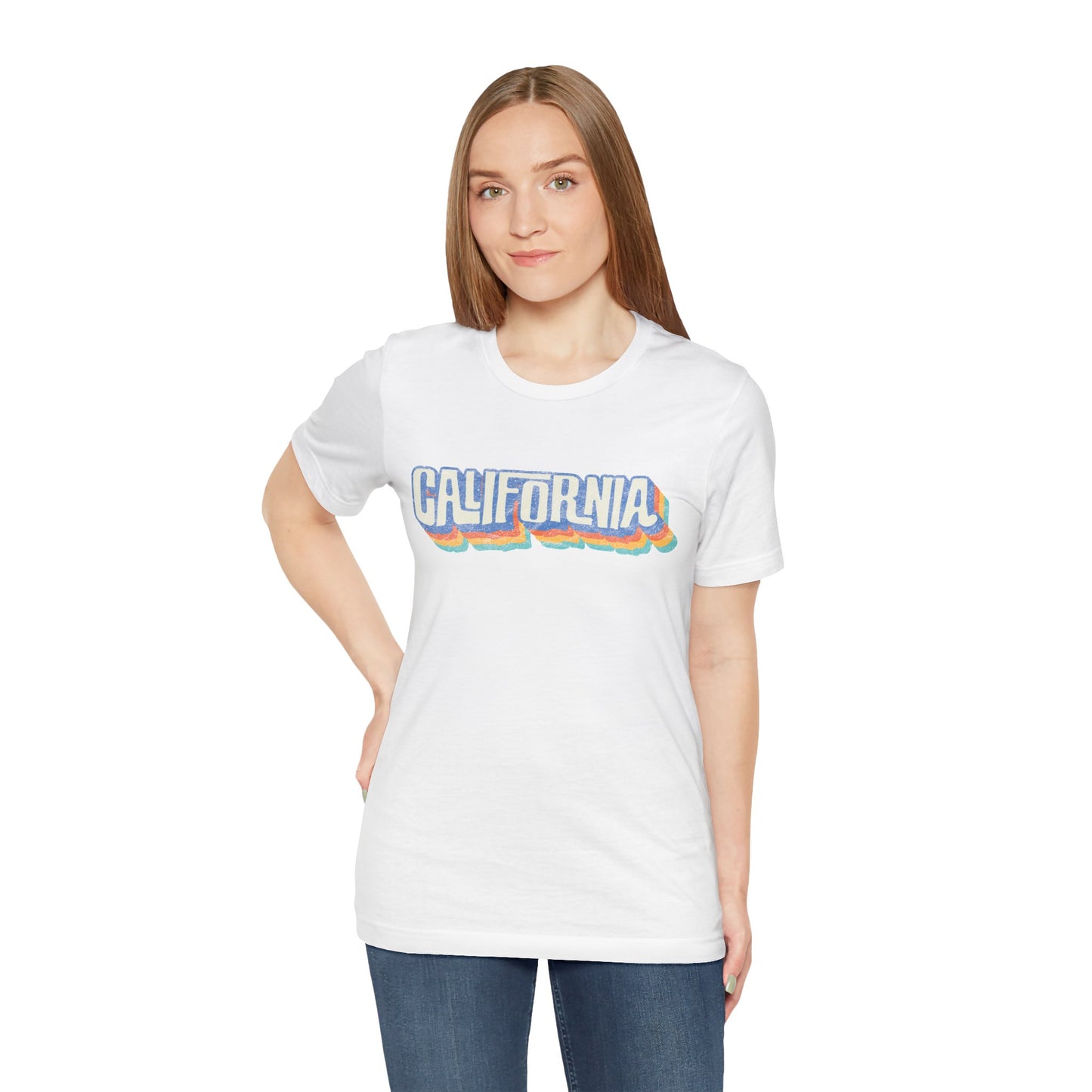 California Retro Distressed Tee — Lover of the Golden State
