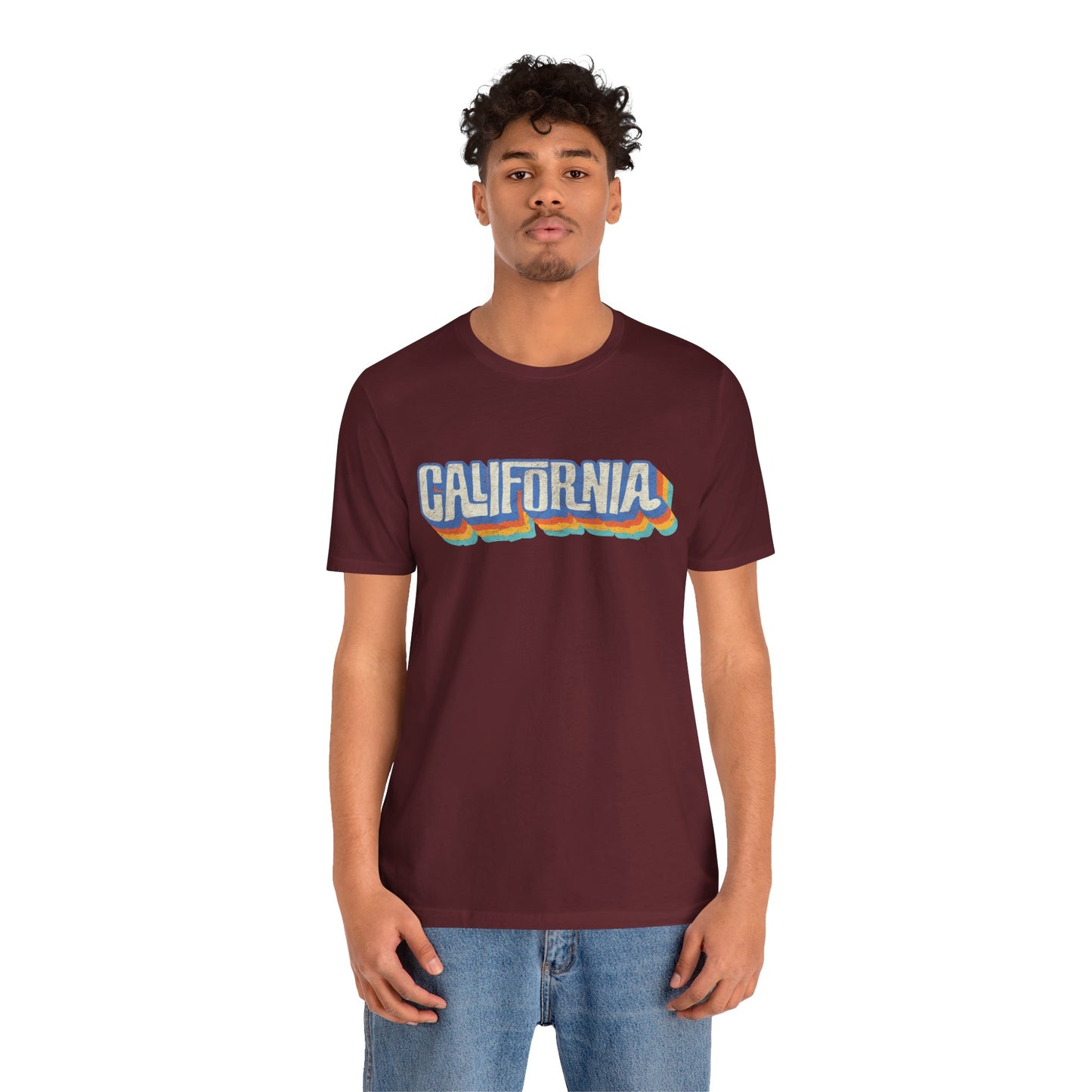 California Retro Distressed Tee — Lover of the Golden State