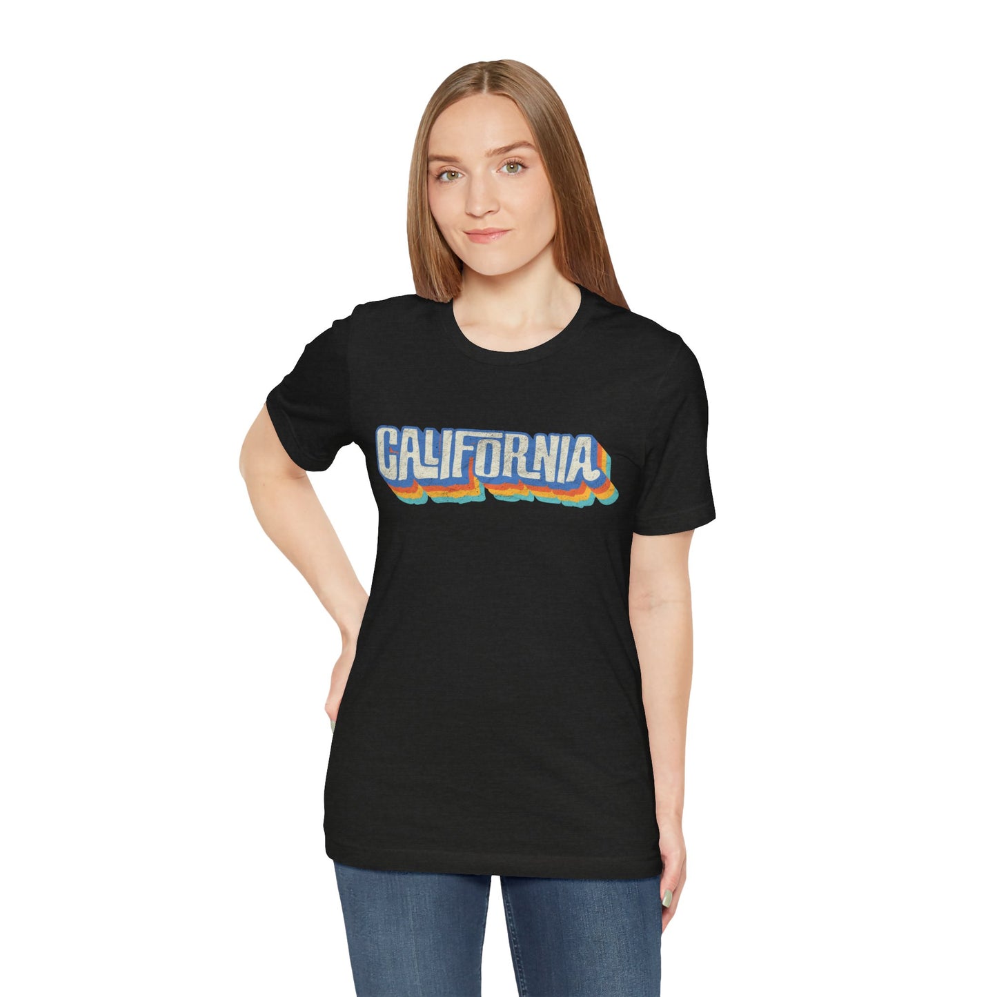 California Retro Distressed Tee — Lover of the Golden State