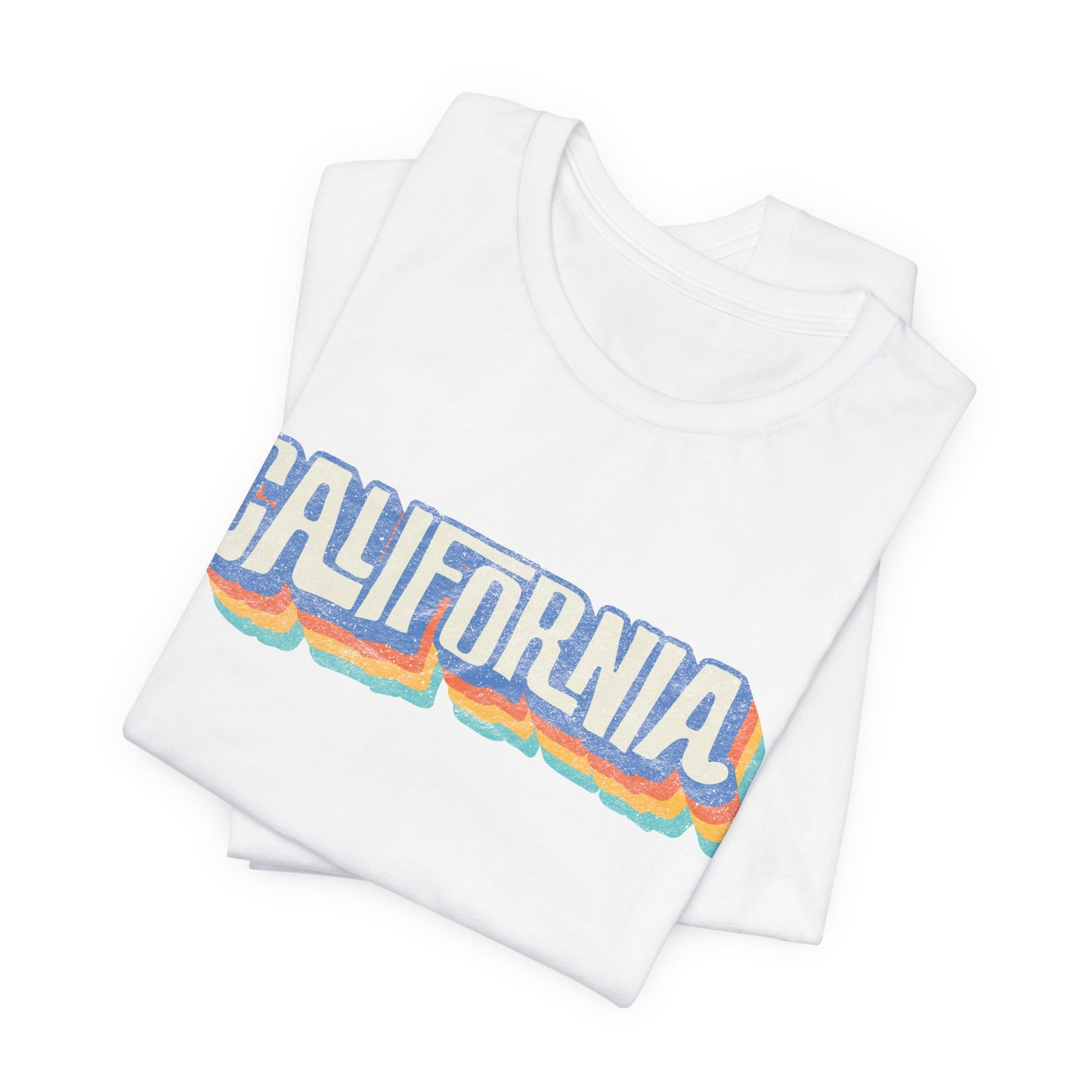 California Retro Distressed Tee — Lover of the Golden State