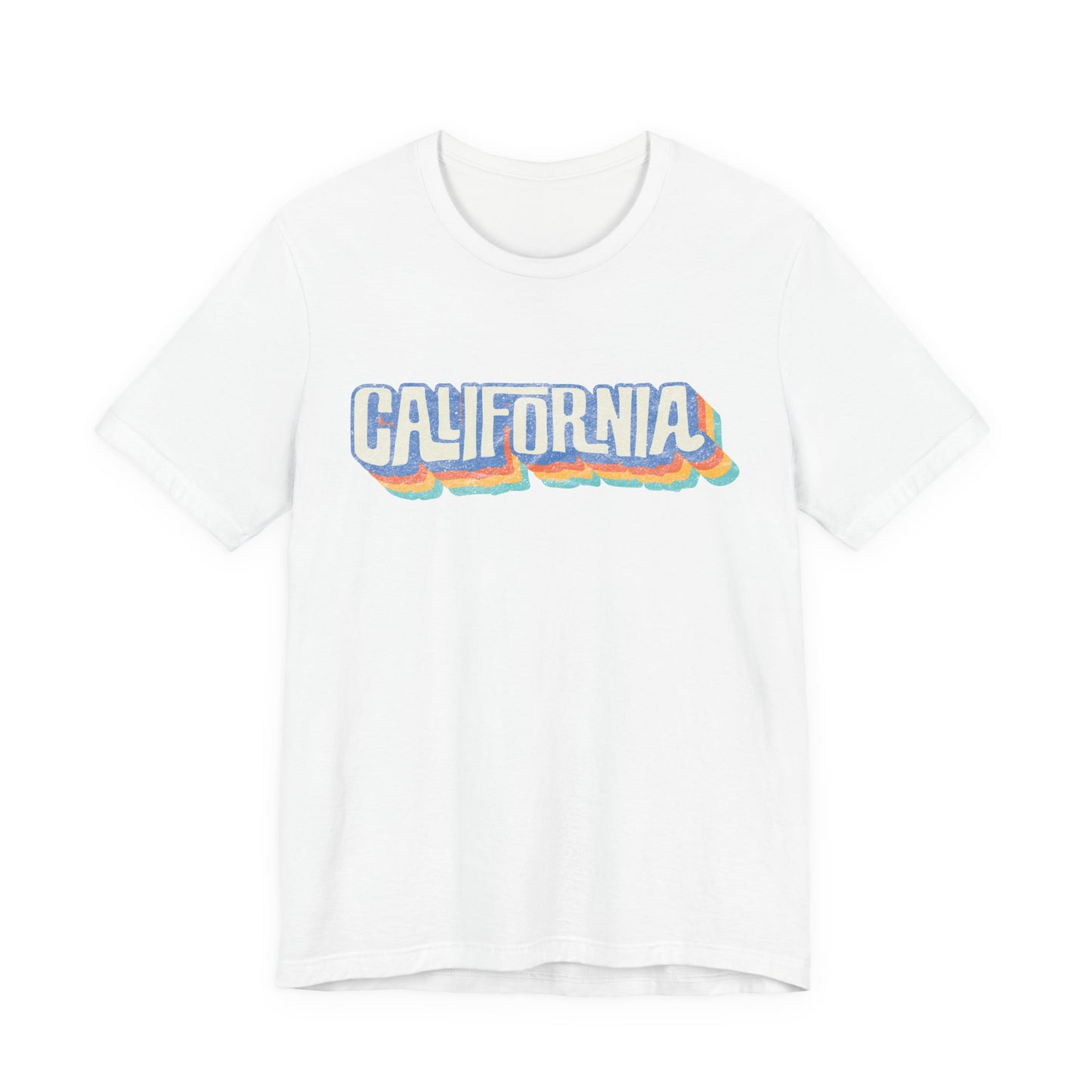 California Retro Distressed Tee — Lover of the Golden State