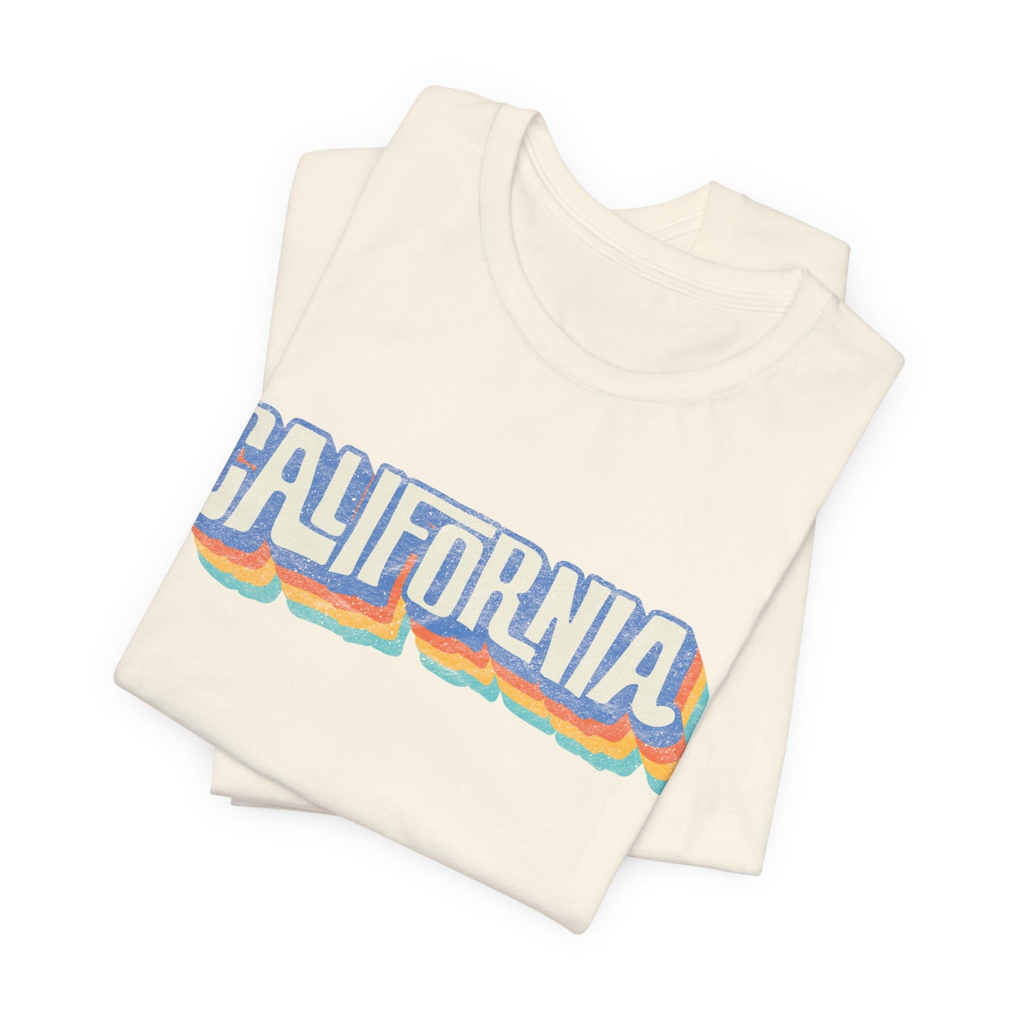 California Retro Distressed Tee — Lover of the Golden State