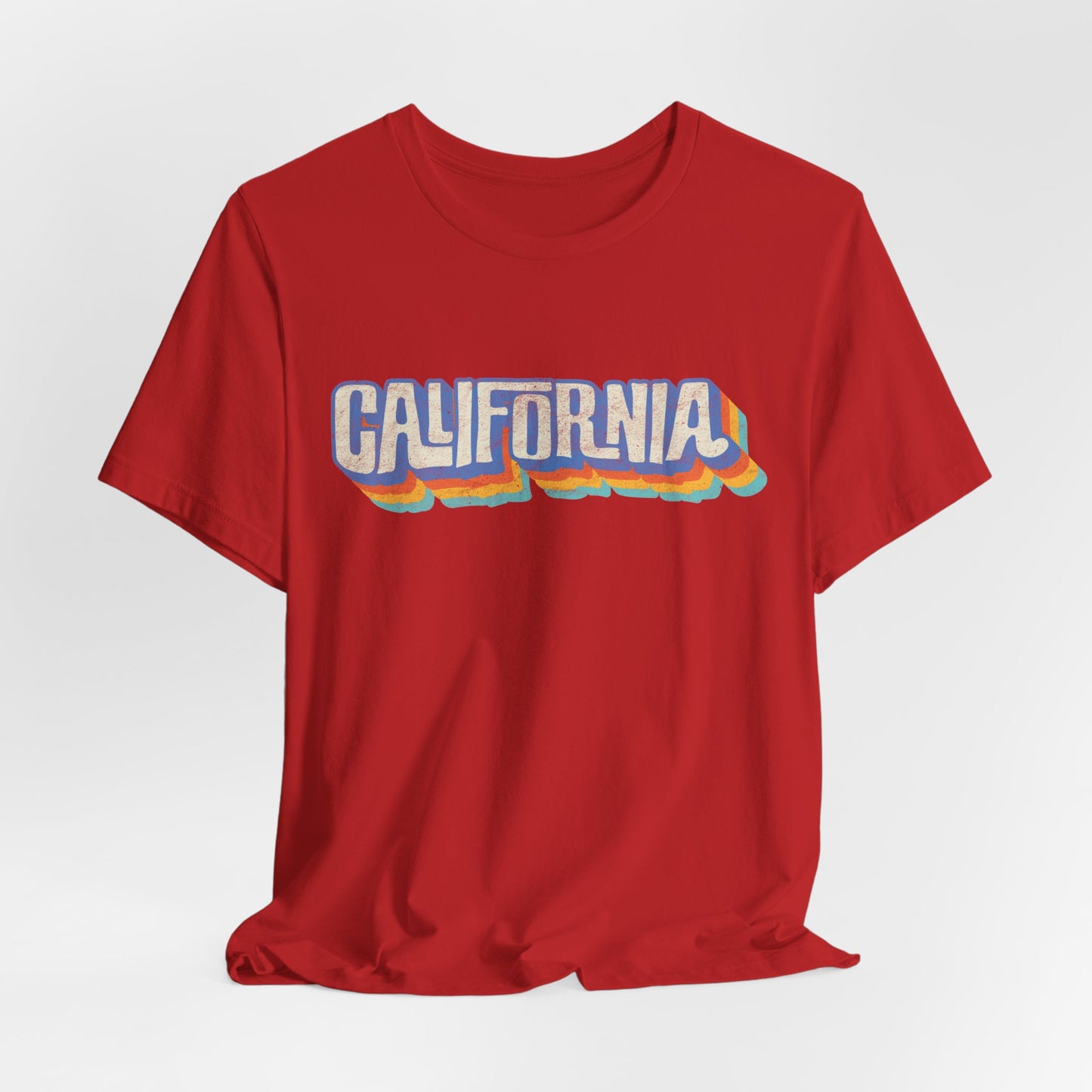 California Retro Distressed Tee — Lover of the Golden State
