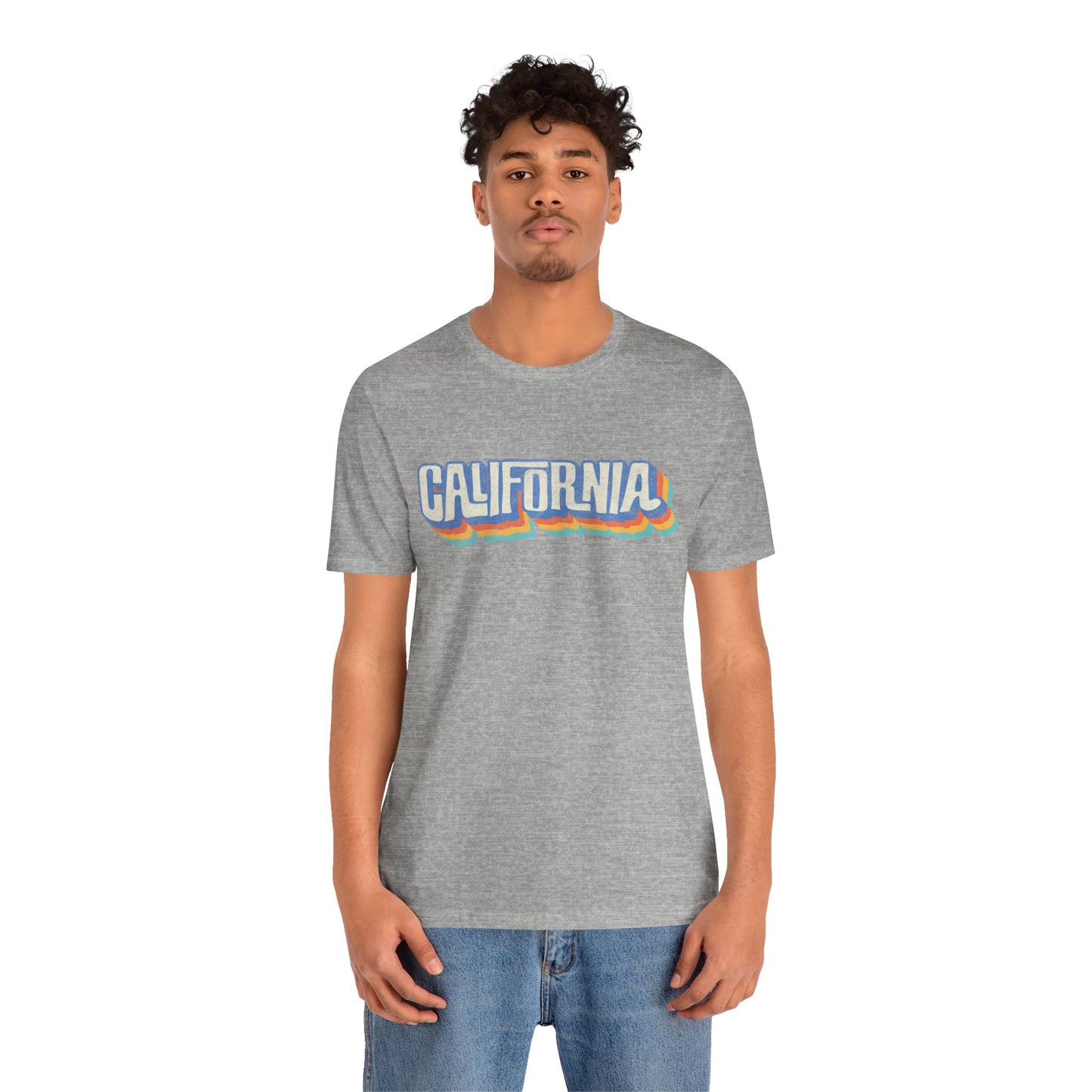 California Retro Distressed Tee — Lover of the Golden State