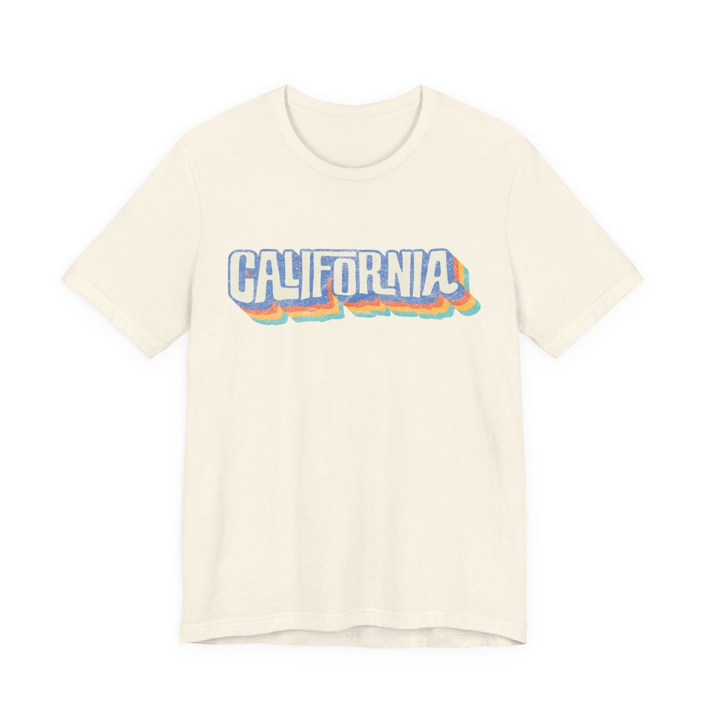 California Retro Distressed Tee — Lover of the Golden State