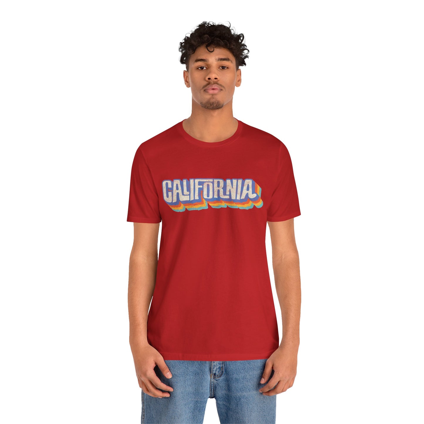 California Retro Distressed Tee — Lover of the Golden State