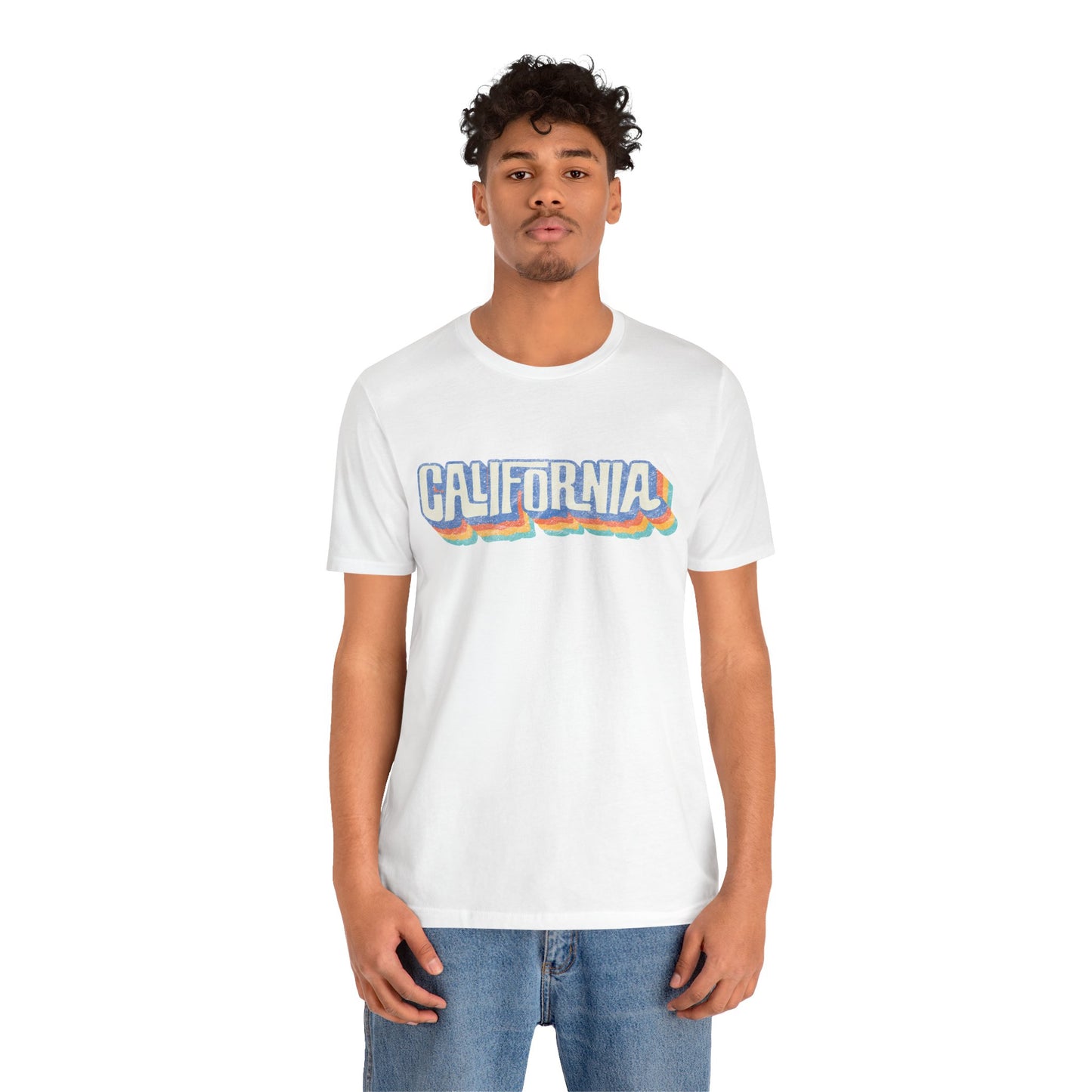 California Retro Distressed Tee — Lover of the Golden State