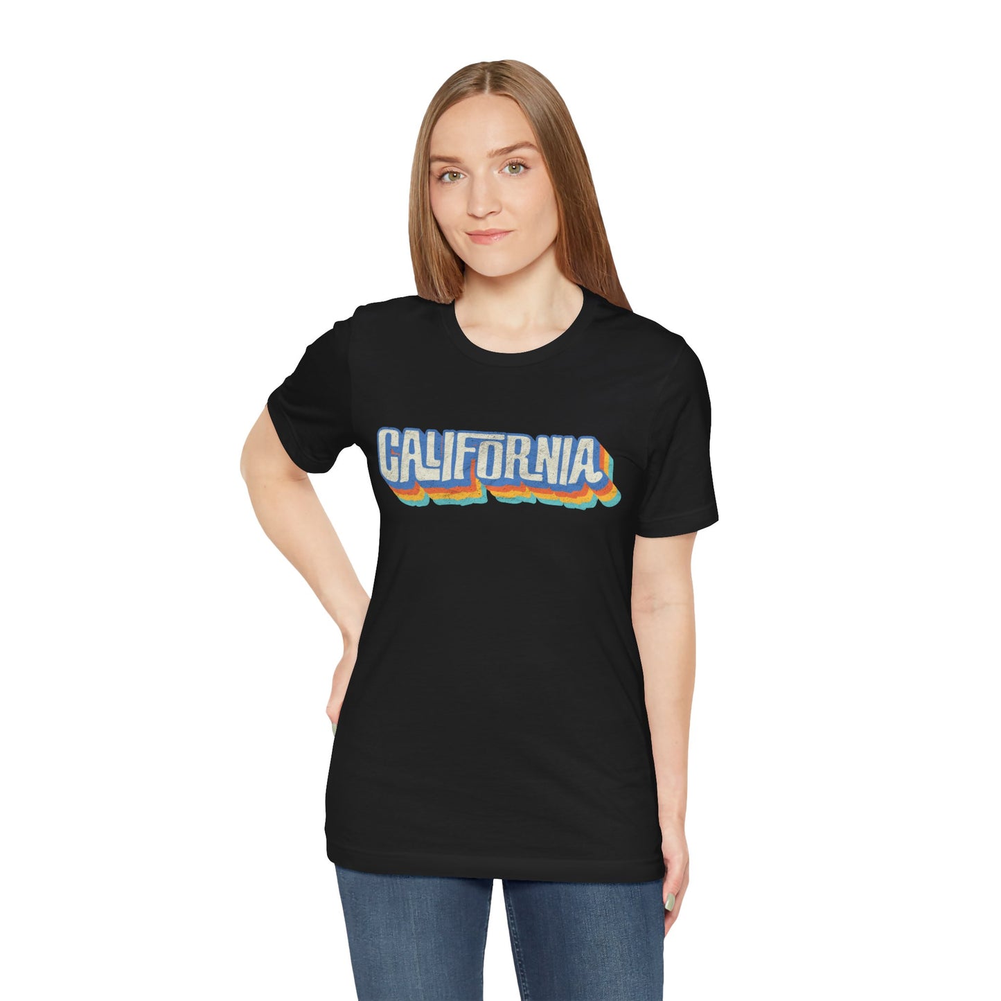 California Retro Distressed Tee — Lover of the Golden State