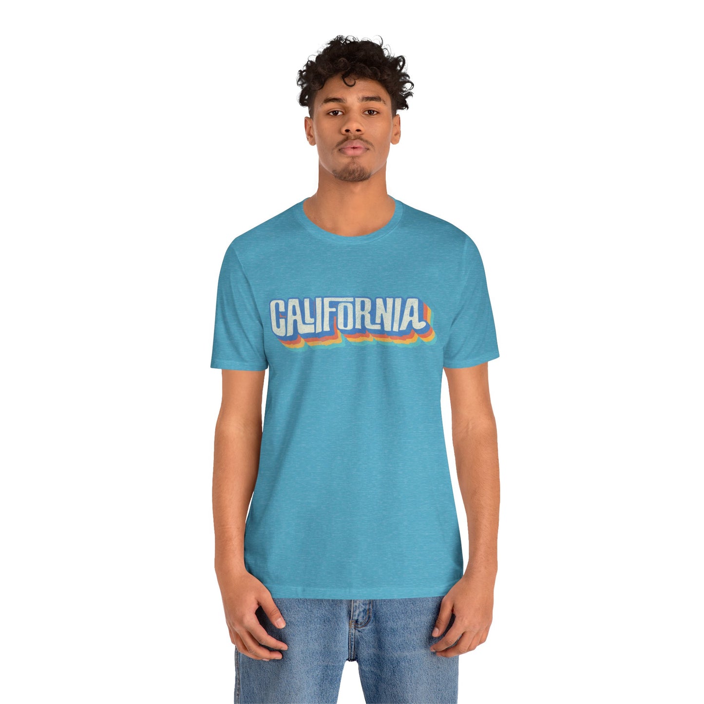 California Retro Distressed Tee — Lover of the Golden State
