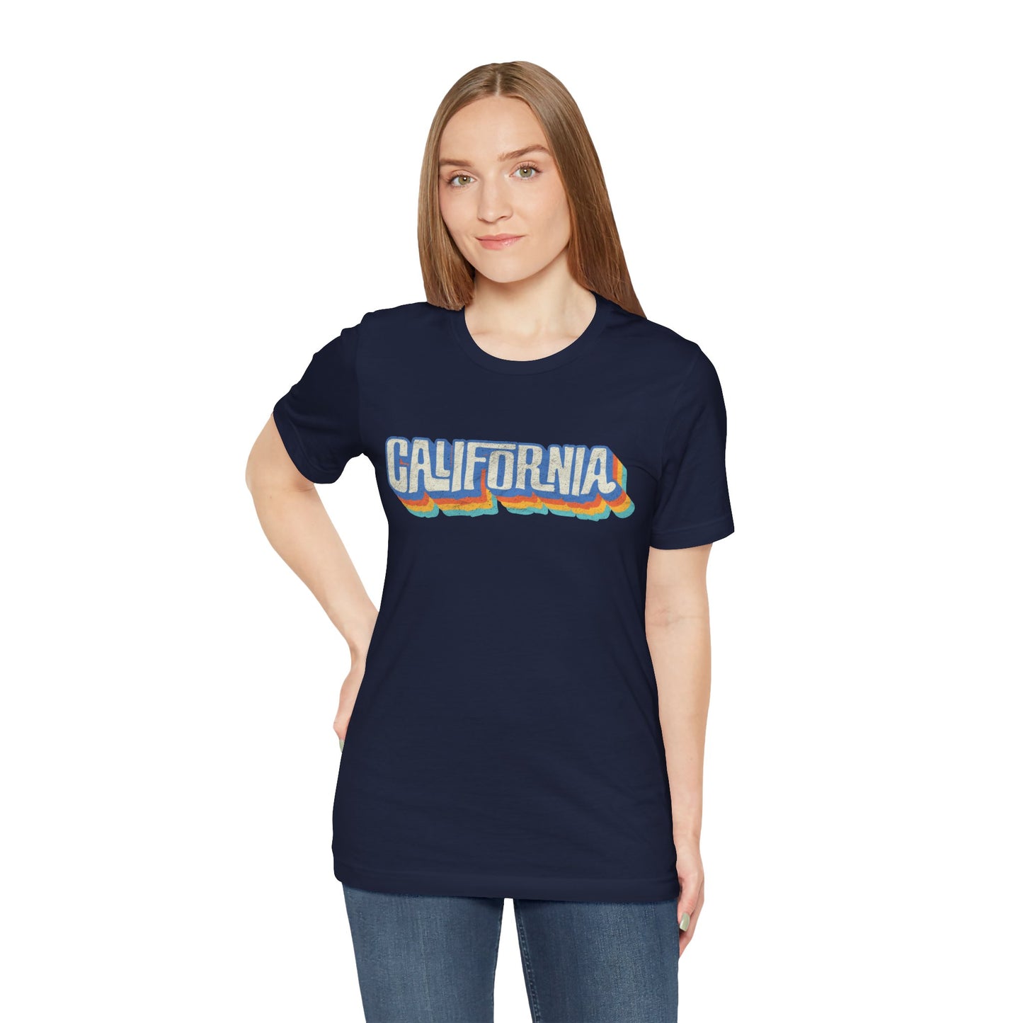 California Retro Distressed Tee — Lover of the Golden State