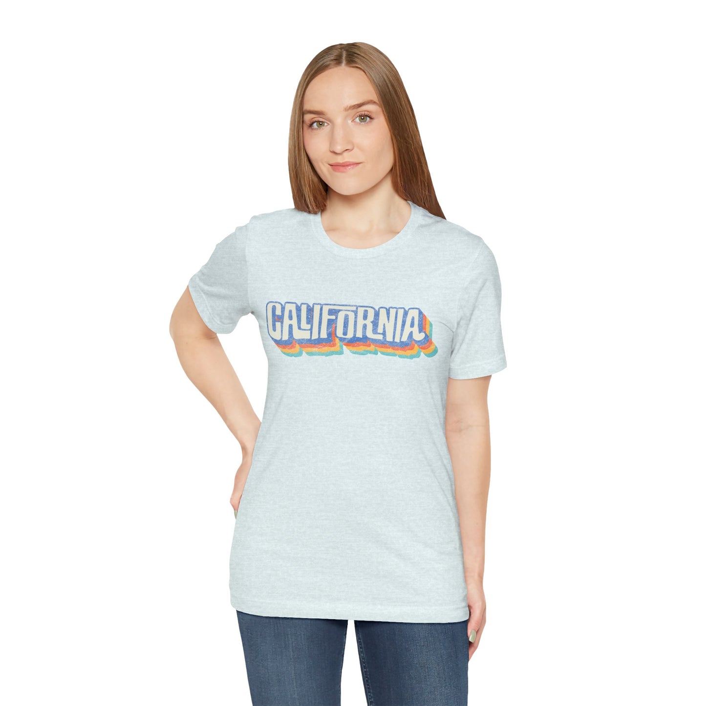 California Retro Distressed Tee — Lover of the Golden State