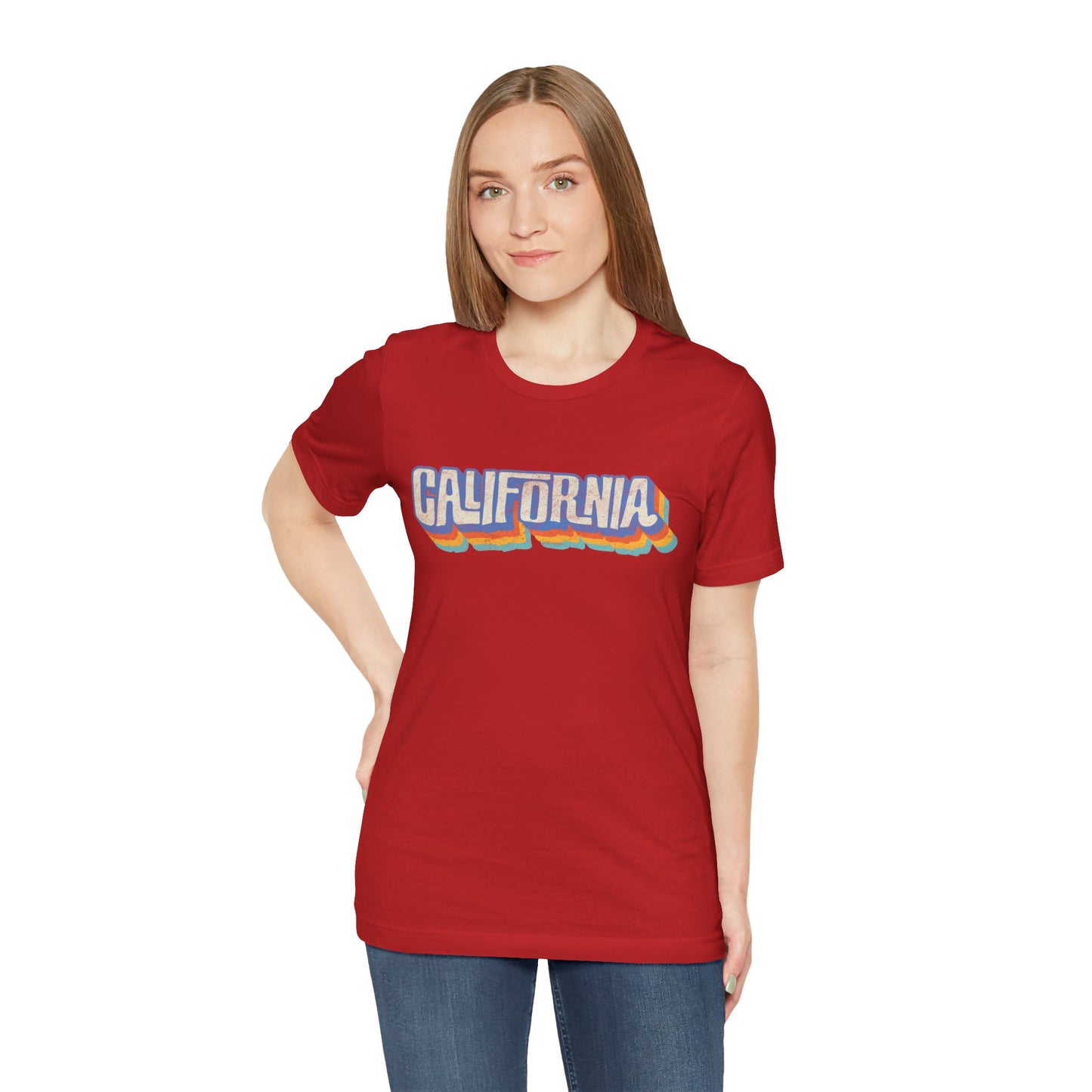 California Retro Distressed Tee — Lover of the Golden State