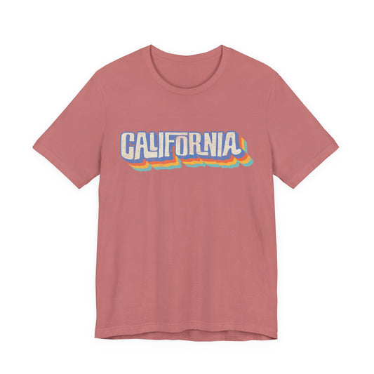 California Retro Distressed Tee — Lover of the Golden State
