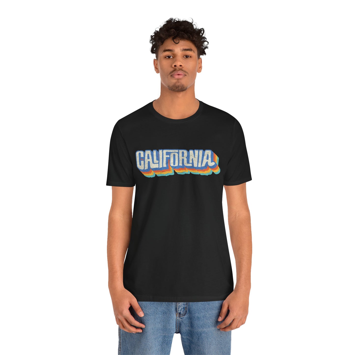 California Retro Distressed Tee — Lover of the Golden State
