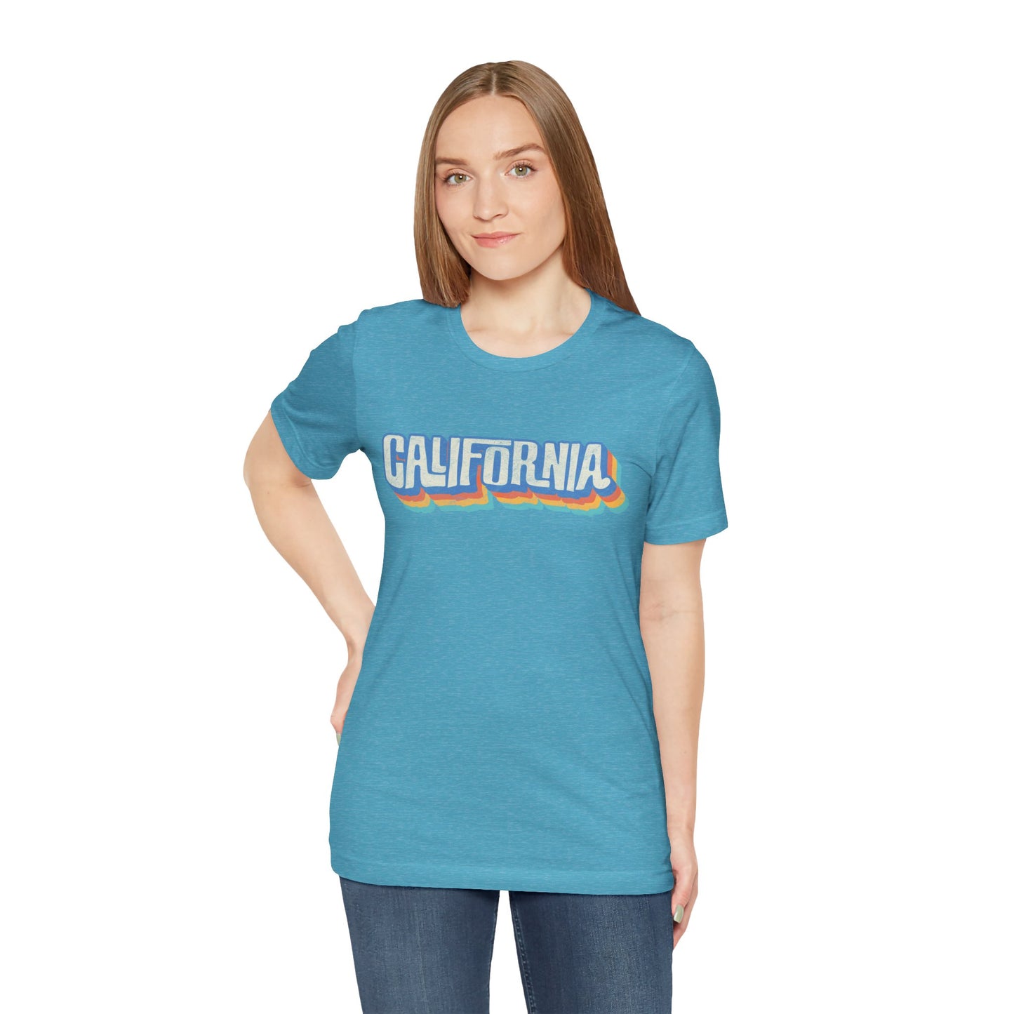 California Retro Distressed Tee — Lover of the Golden State