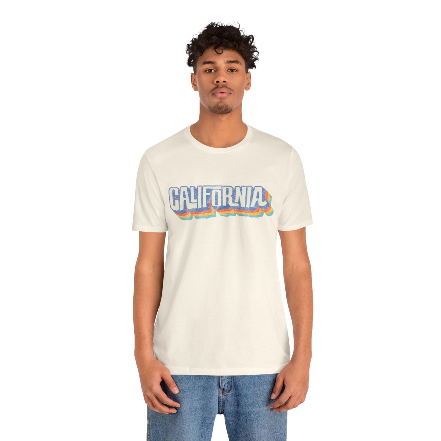 California Retro Distressed Tee — Lover of the Golden State