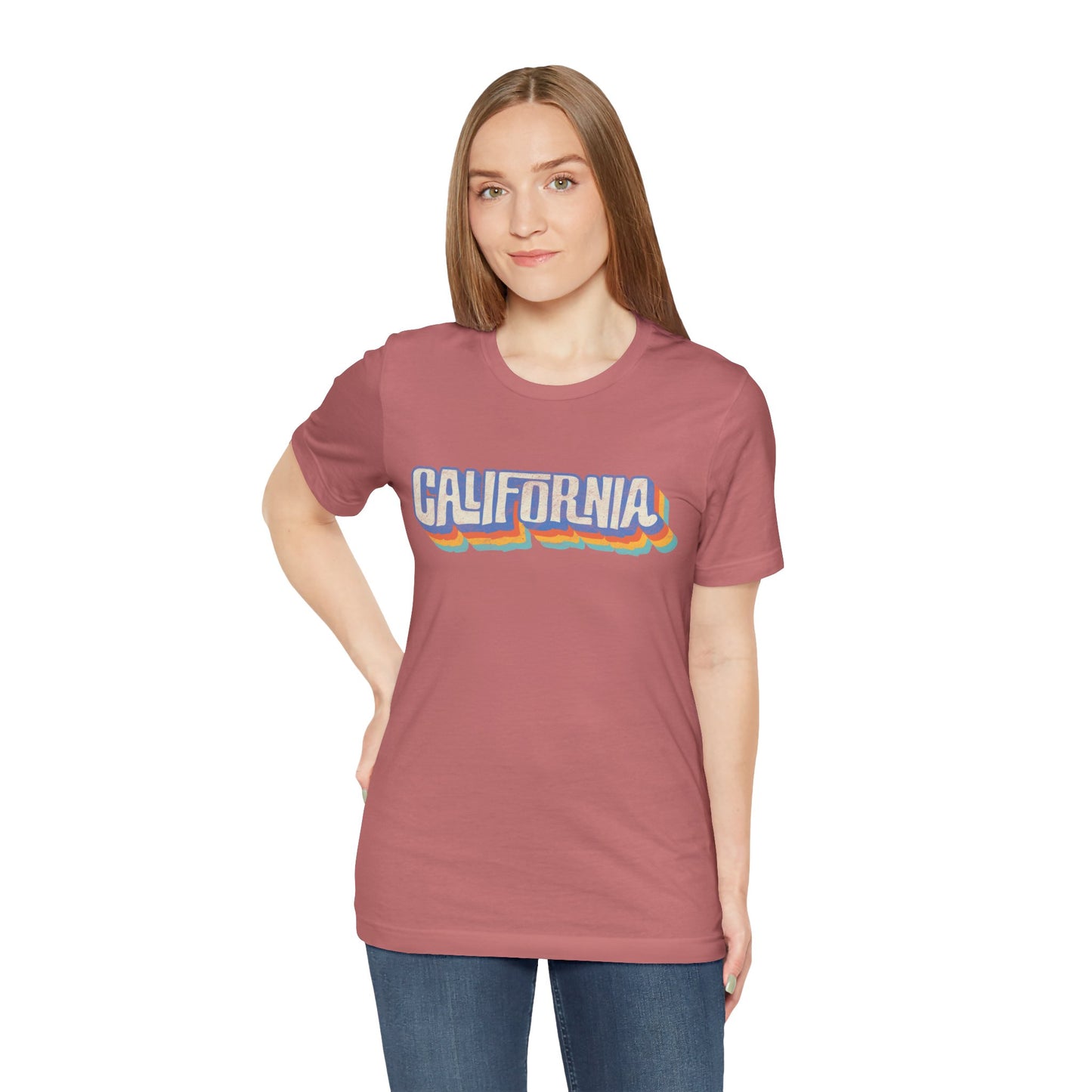 California Retro Distressed Tee — Lover of the Golden State