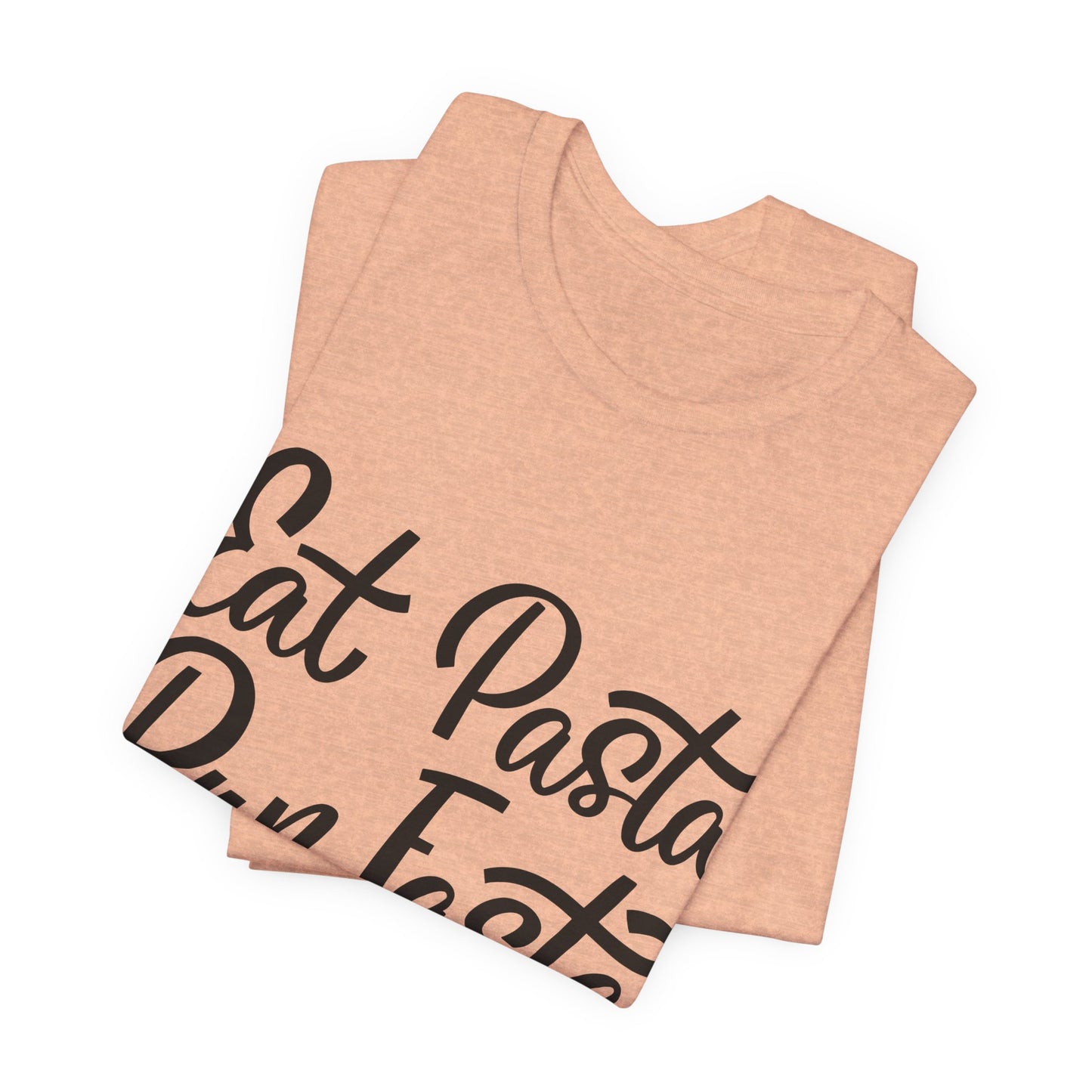 Eat Pasta, Run Fasta T-Shirt — Funny Carb-Loving Running Tee