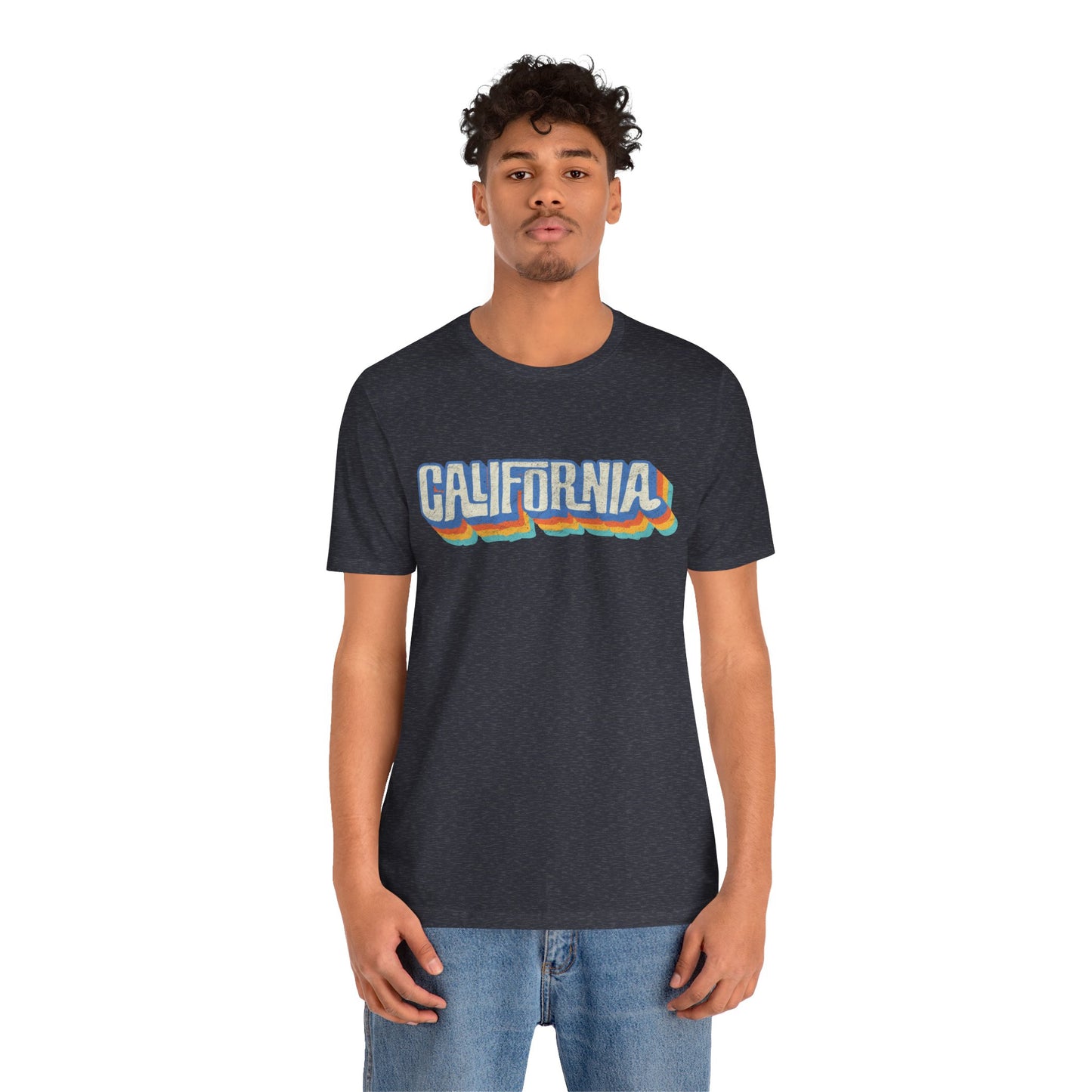 California Retro Distressed Tee — Lover of the Golden State