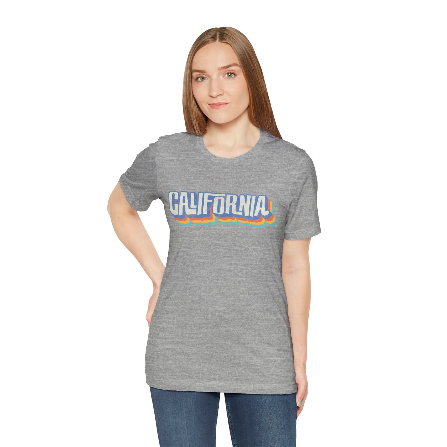 California Retro Distressed Tee — Lover of the Golden State